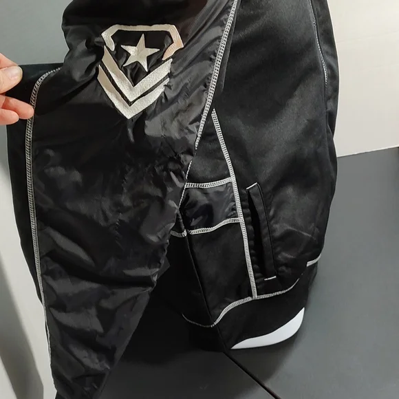 Men's M Affliction Embroidered Jacket 100% Polyester Black White - Picture 4 of 6